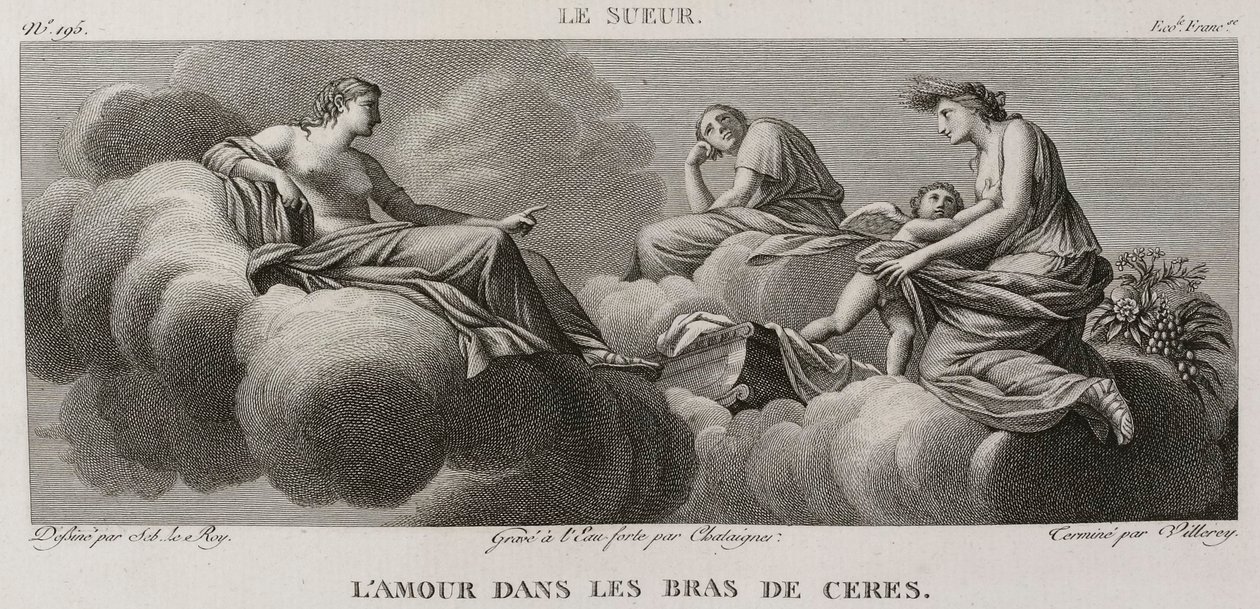 Denis-Sébastien Leroy, Antoine-Claude-François Villerey et Chataigner - Rakkaus Ceresin sylissä, Eustache Le Sueurin mukaan - 1802-1815 tekijältä Denis Sebastien Leroy