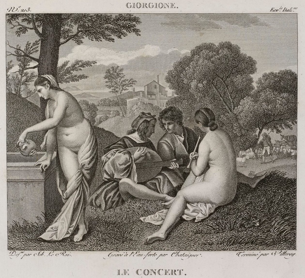Denis-Sébastien Leroy, Antoine-Claude-François Villerey ja Chataigner - Konsertti, Giorgionen mukaan - 1802-1815 tekijältä Denis Sebastien Leroy