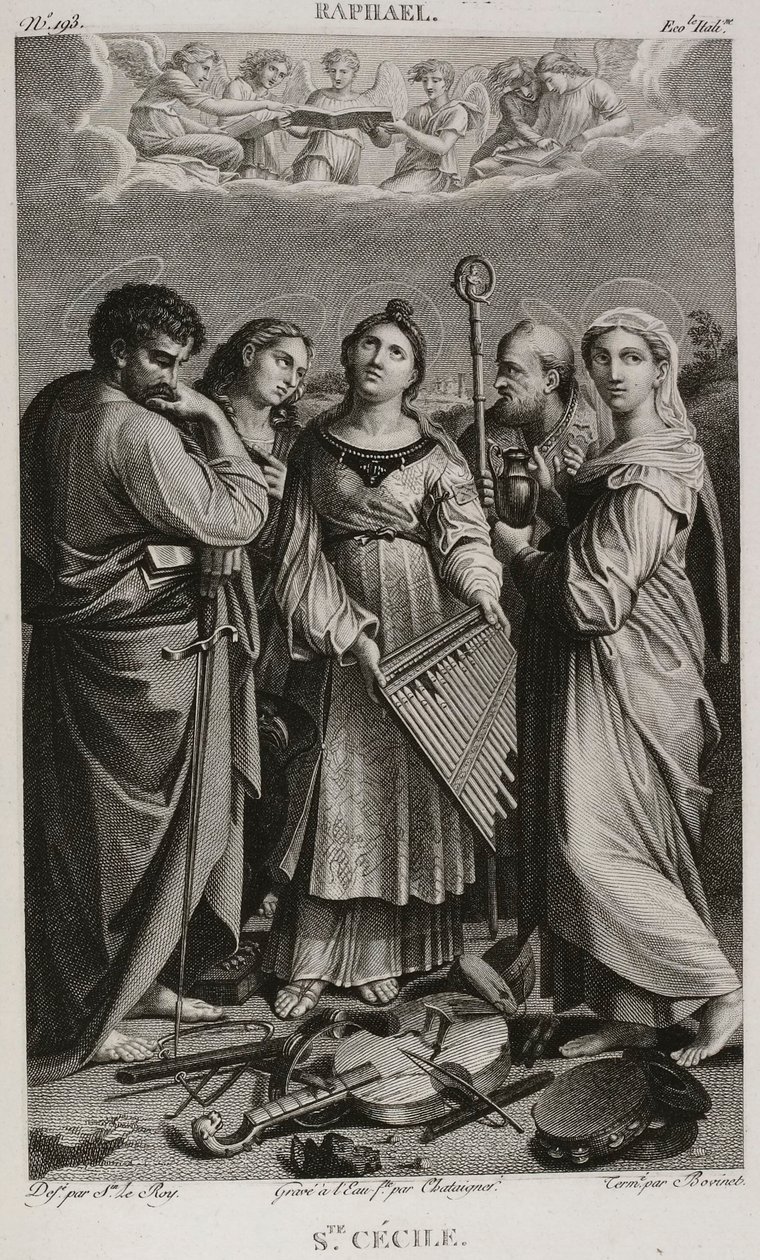 Denis-Sébastien Leroy, Chataigner ja Bovinet - Pyhä Cecilia, Rafaelin mukaan - 1802-1815 tekijältä Denis Sebastien Leroy