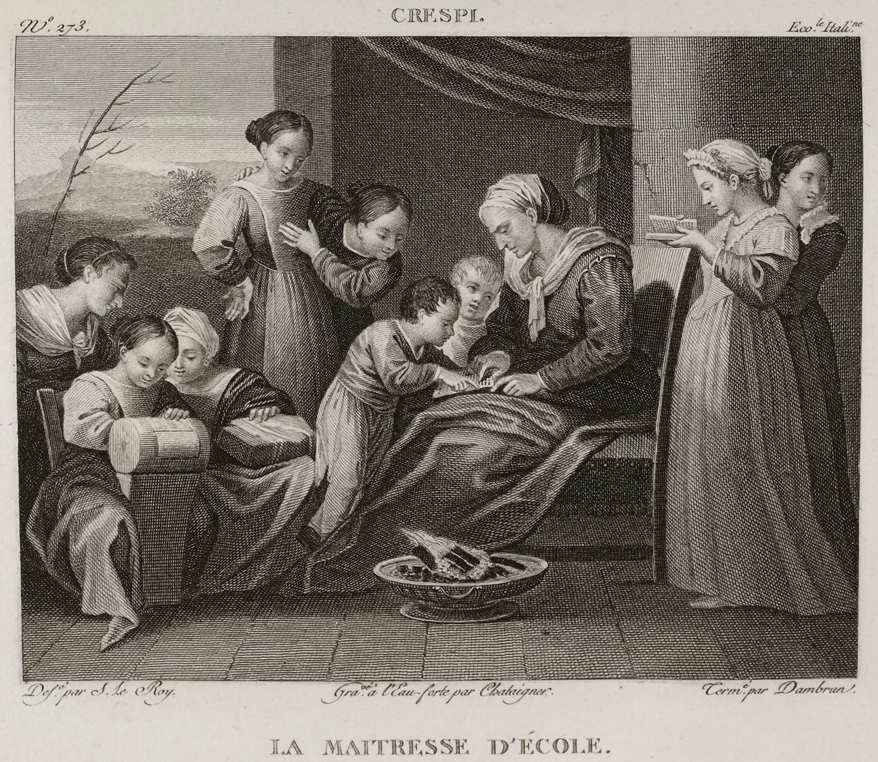 Denis-Sébastien Leroy, Chataigner ja Dambrun - Kouluttajatar, Giuseppe Crespin mukaan - 1802-1815 tekijältä Denis Sebastien Leroy