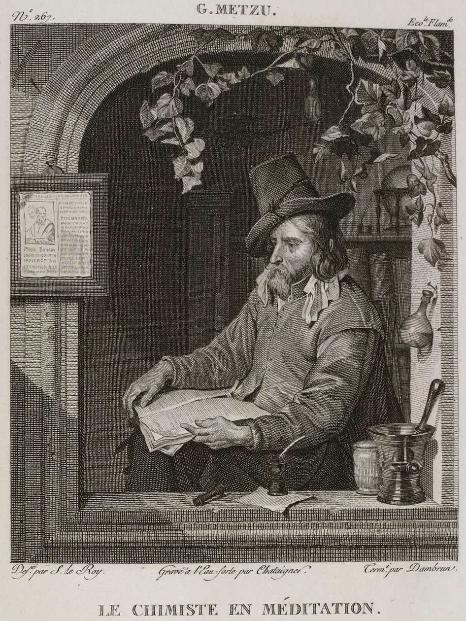 Denis-Sébastien Leroy, Chataigner ja Dambrun - Kemisti mietiskelemässä, Gabriel Metsun mukaan - 1802-1815 tekijältä Denis Sebastien Leroy