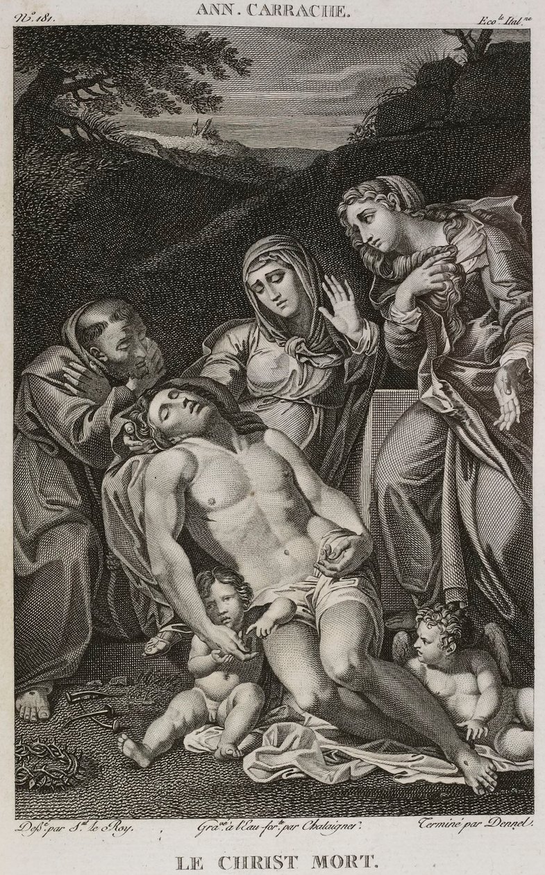 Denis-Sébastien Leroy, Chataigner ja Dennel - Kuollut Kristus, Annibale Carraccin mukaan - 1802-1815 tekijältä Denis Sebastien Leroy