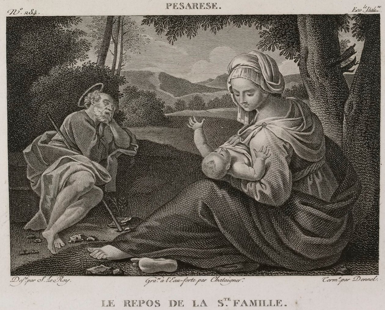 Denis-Sébastien Leroy, Chataigner ja Dennel - Pyhän perheen loppuosa, Il Pesaresen mukaan - 1802-1815 tekijältä Denis Sebastien Leroy