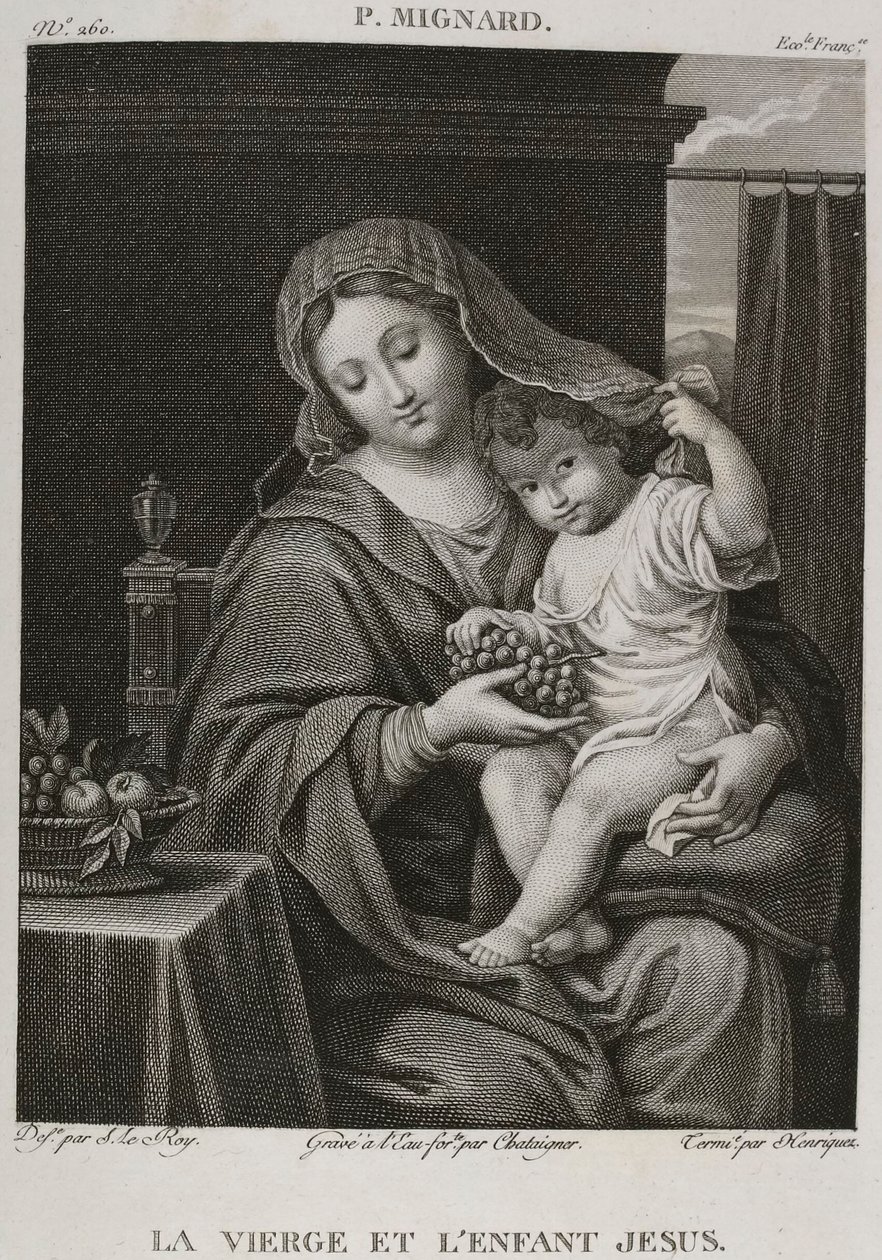 Denis-Sébastien Leroy, Chataigner ja Henriquez - Neitsyt ja Jeesus-lapsi, Pierre Mignardin mukaan - 1802-1815 tekijältä Denis Sebastien Leroy