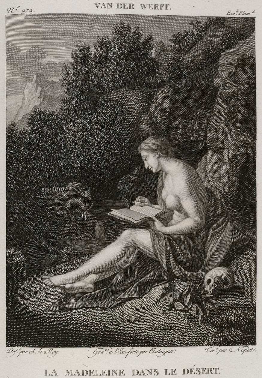 Denis-Sébastien Leroy, Chataigner ja Niquet - Magdaleena erämaassa, Adriaen van der Werffin mukaan - 1802-1815 tekijältä Denis Sebastien Leroy