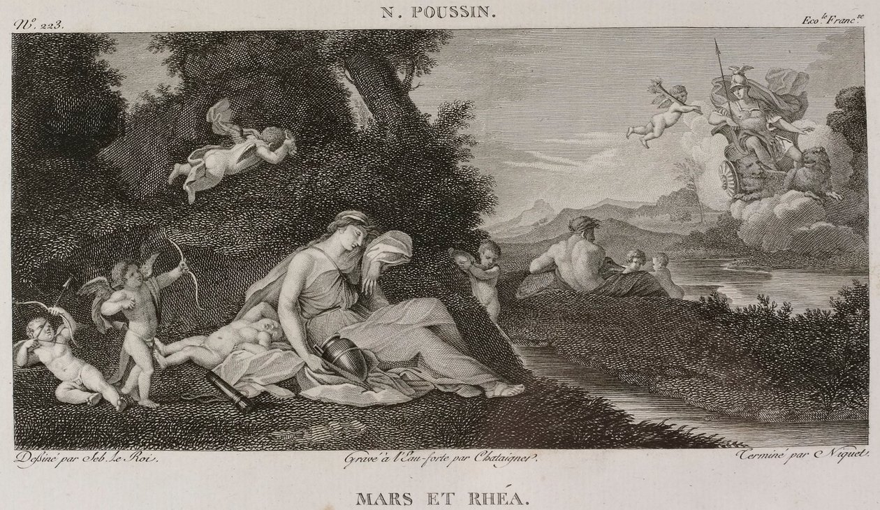 Denis-Sébastien Leroy, Chataigner ja Niquet - Mars ja Rhea, Nicolas Poussinin mukaan - 1802-1815 tekijältä Denis Sebastien Leroy