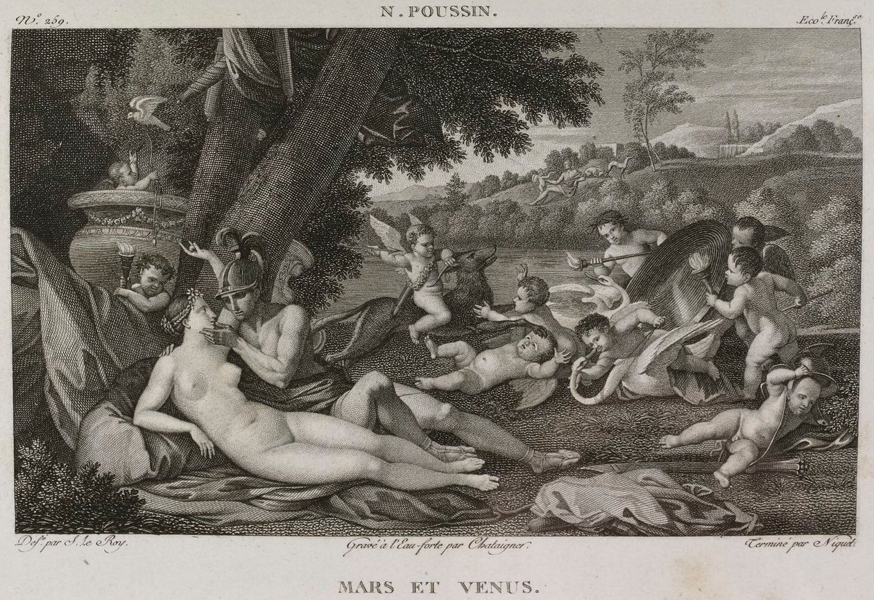 Denis-Sébastien Leroy, Chataigner ja Niquet - Mars ja Venus, Nicolas Poussinin mukaan - 1802-1815 tekijältä Denis Sebastien Leroy