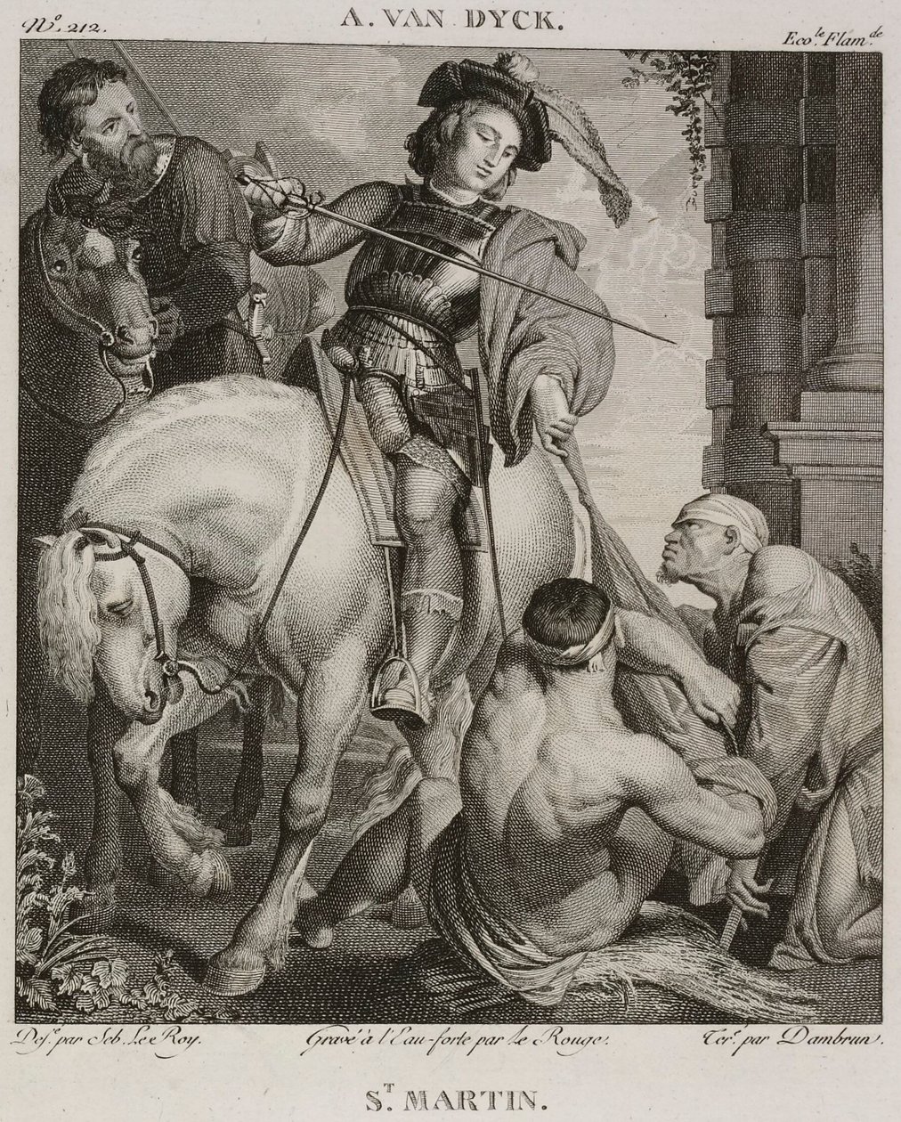 Denis-Sébastien Leroy, Le Rouge ja Dambrun - Saint Martin, Antoine van Dyckin mukaan - 1802-1815 tekijältä Denis Sebastien Leroy