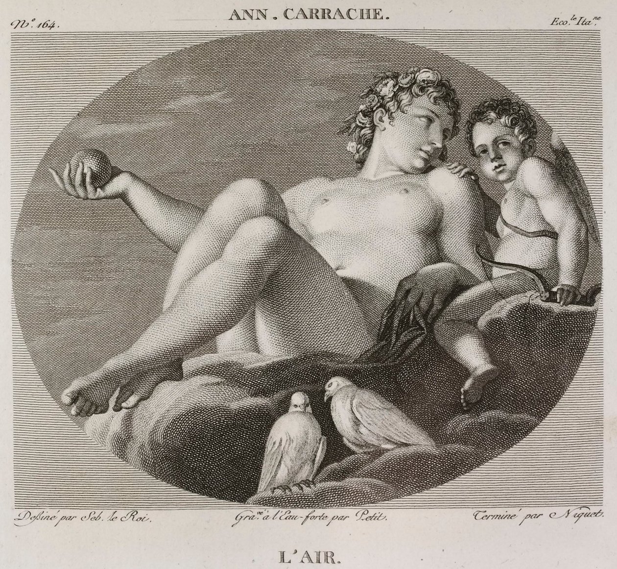 Denis-Sébastien Leroy, Petit ja Niquet - Ilma, Annibale Carrachen mukaan - 1802-1815 tekijältä Denis Sebastien Leroy