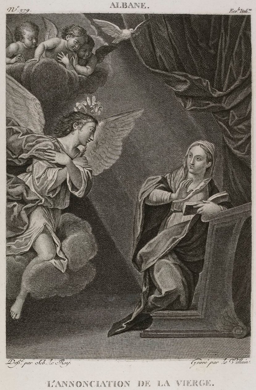 Denis-Sébastien Leroy et Le Villain - Neitsyt Marian ilmestys, Francesco Albanin mukaan - 1802-1815 tekijältä Denis Sebastien Leroy