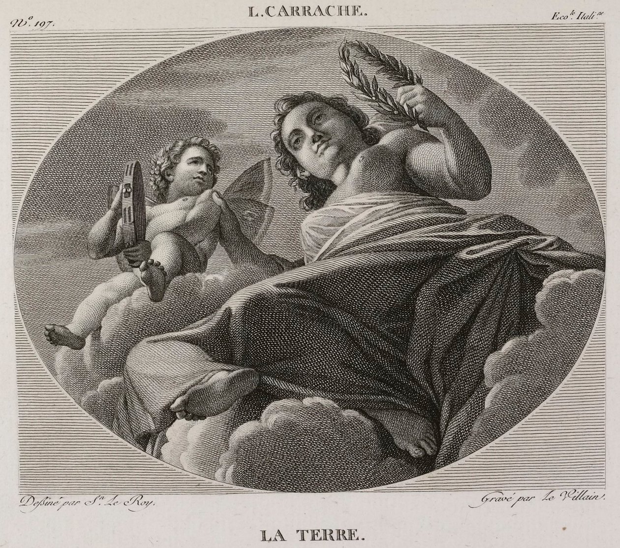Denis-Sébastien Leroy et Le Villain - Maa, Ludovico Carraccin mukaan - 1802-1815 tekijältä Denis Sebastien Leroy
