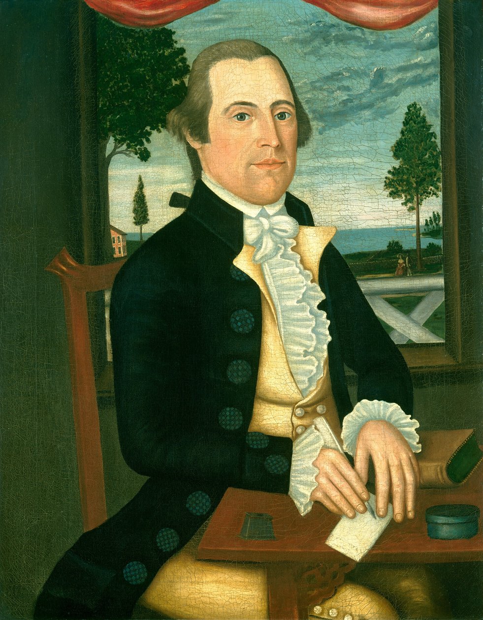 Kapteeni Elisha Denison, n. 1790 tekijältä Denison Limner