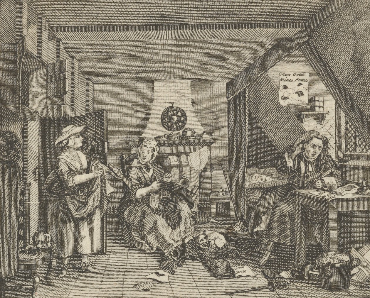 Ahdistunut runoilija, n. 1800. tekijältä Dent