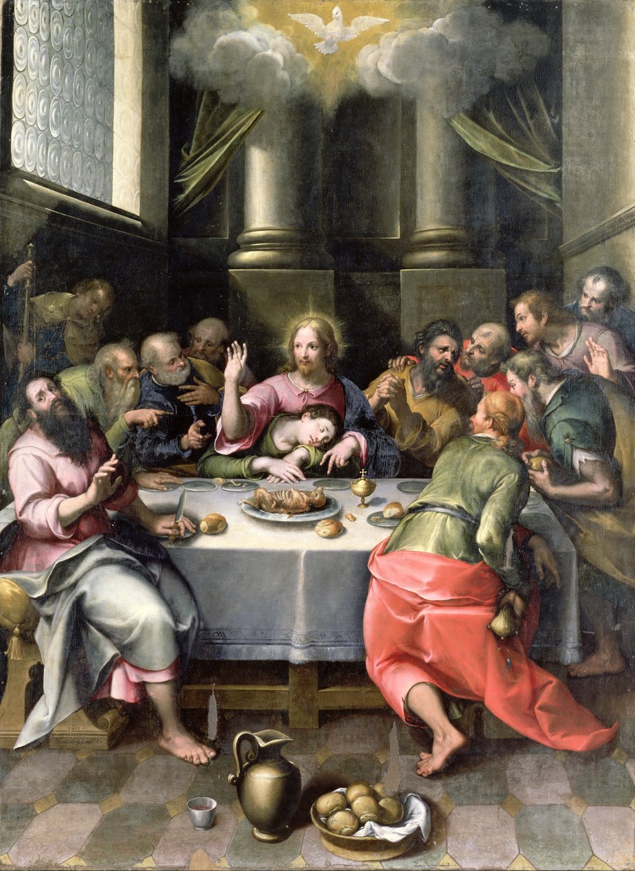 Viimeinen ehtoollinen, 1611 tekijältä Denis Calvaert