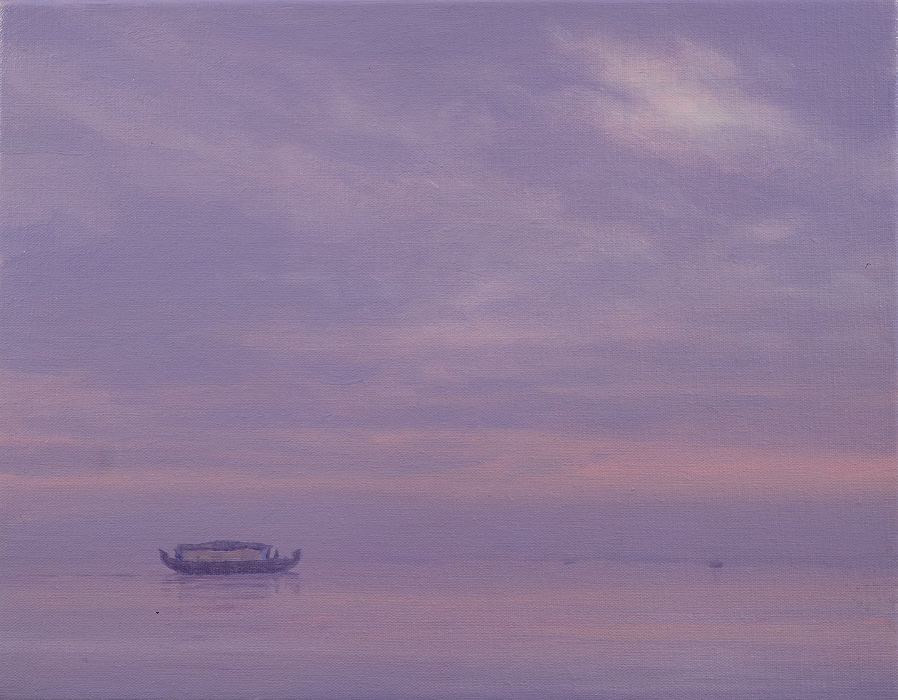 Kalastusvene Vembanad-järvellä, Keralassa tekijältä Derek Hare