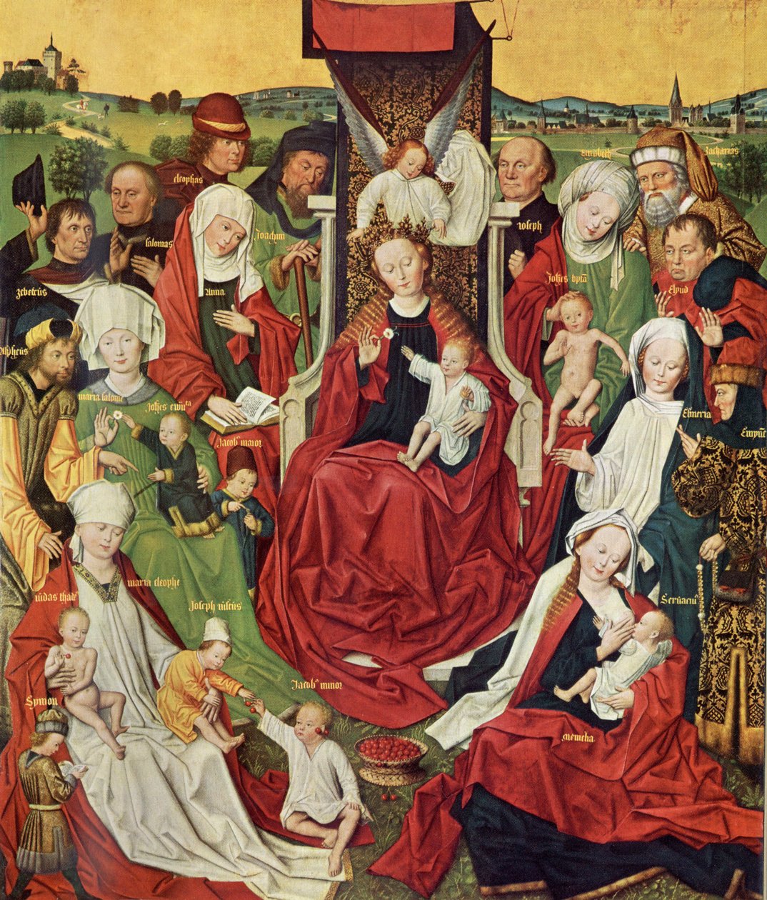 Dortmund Propsteikirche, Derick Baegert Altarbild, linke Tafel tekijältä Derick Baegert