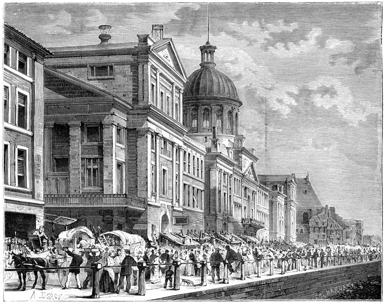 Bonsecours, Montreal, Kanada, 1800-luku. tekijältä Deroy