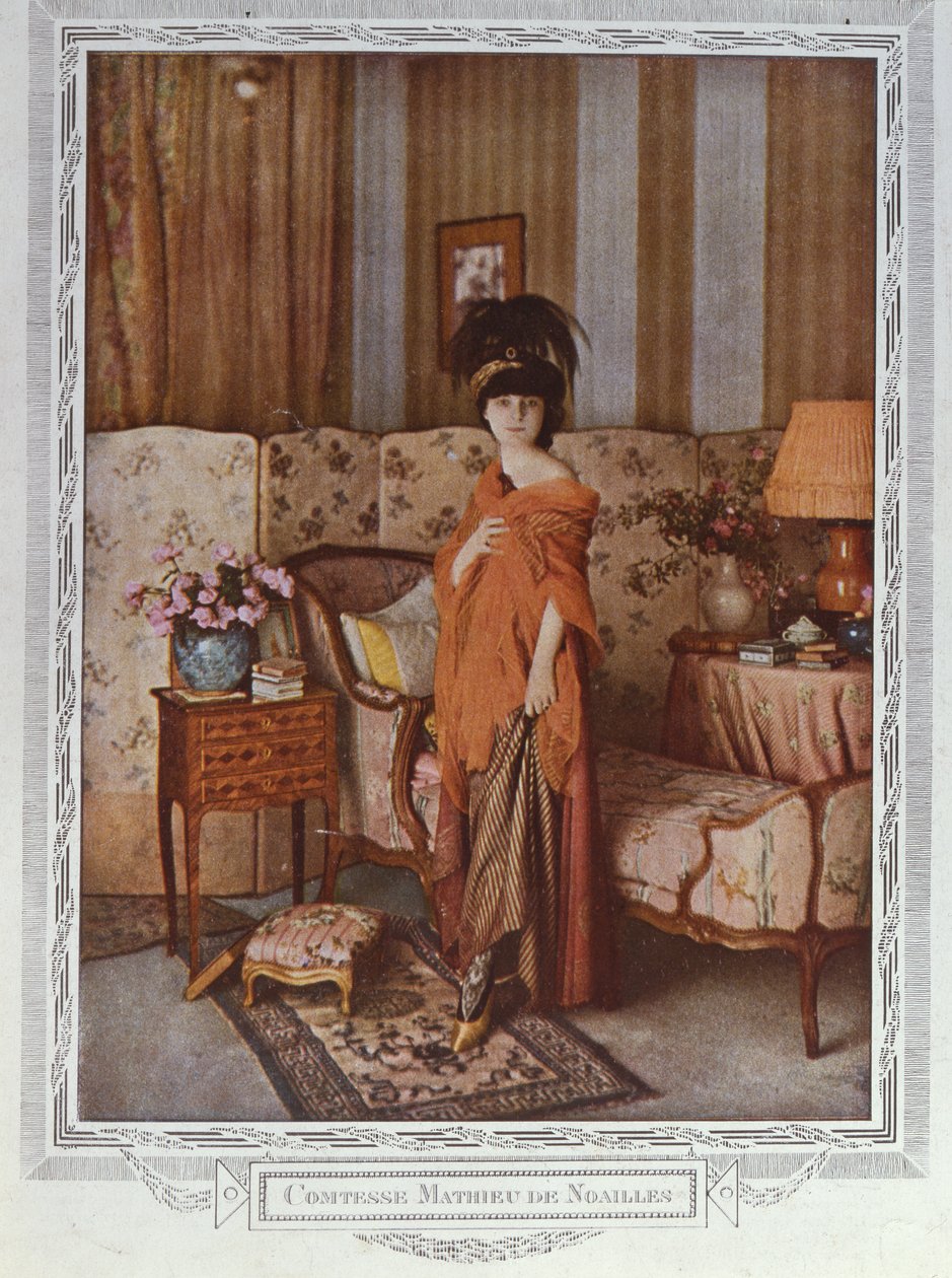 Kreivitär Anna de Noailles (1876-1933) 1913 tekijältä Marcellin Gilbert Desboutin