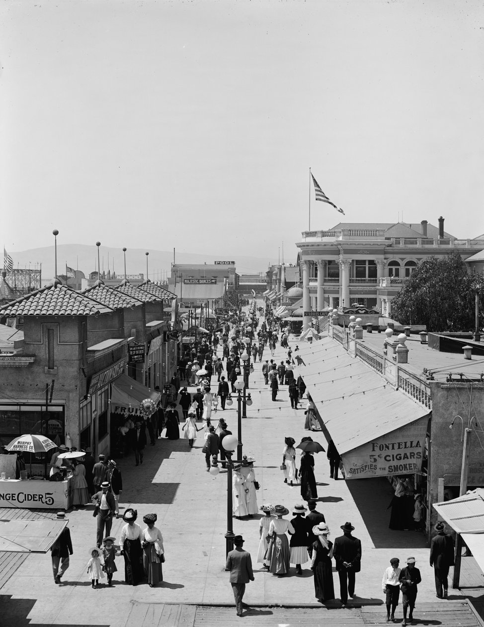 A Midway, Long Beach, Kalifornia, n. 1910-20 tekijältä Detroit Publishing Co.