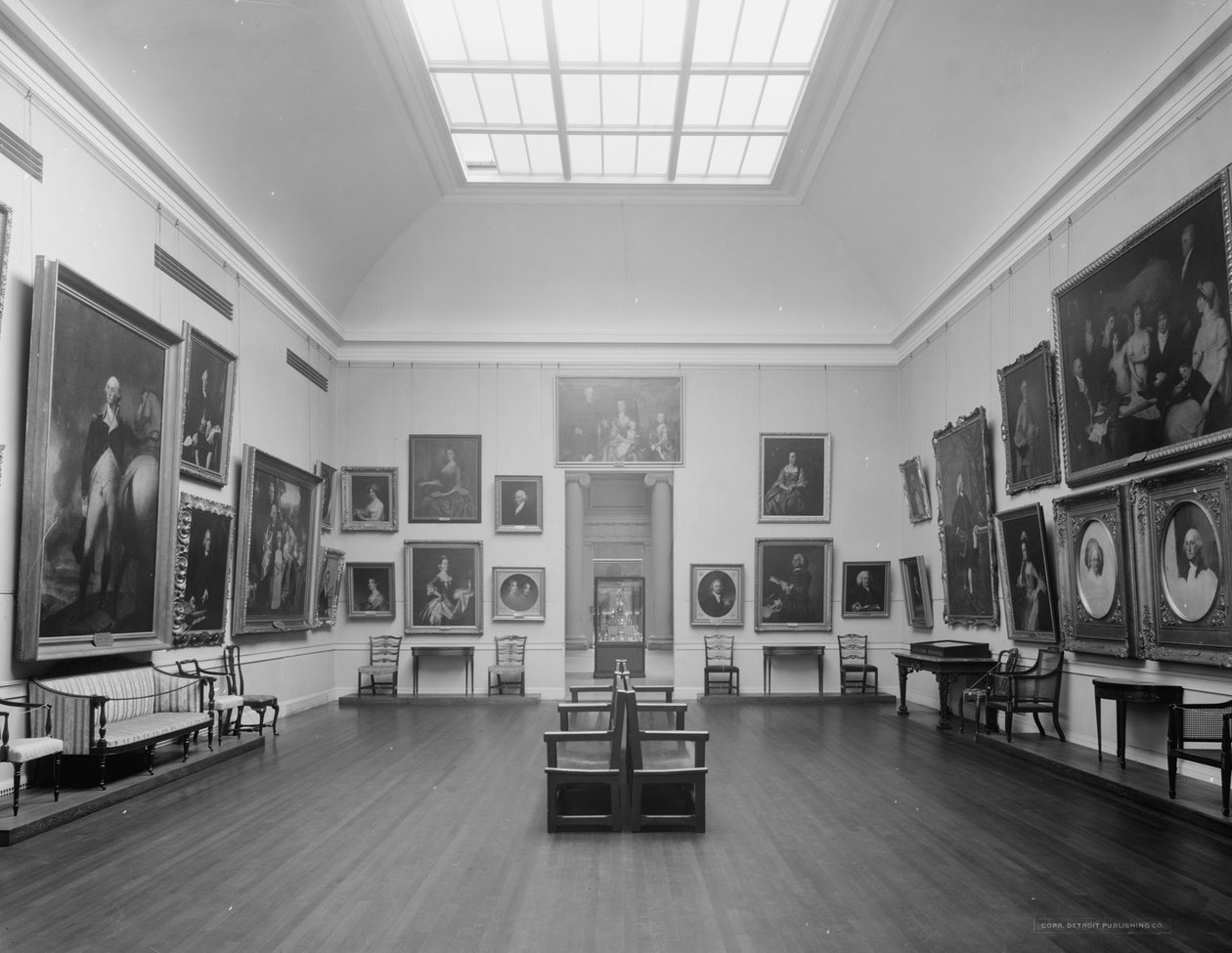 Early American Room, Museum of Fine Arts, Boston, Massachusetts, n. 1909-20 tekijältä Detroit Publishing Co.
