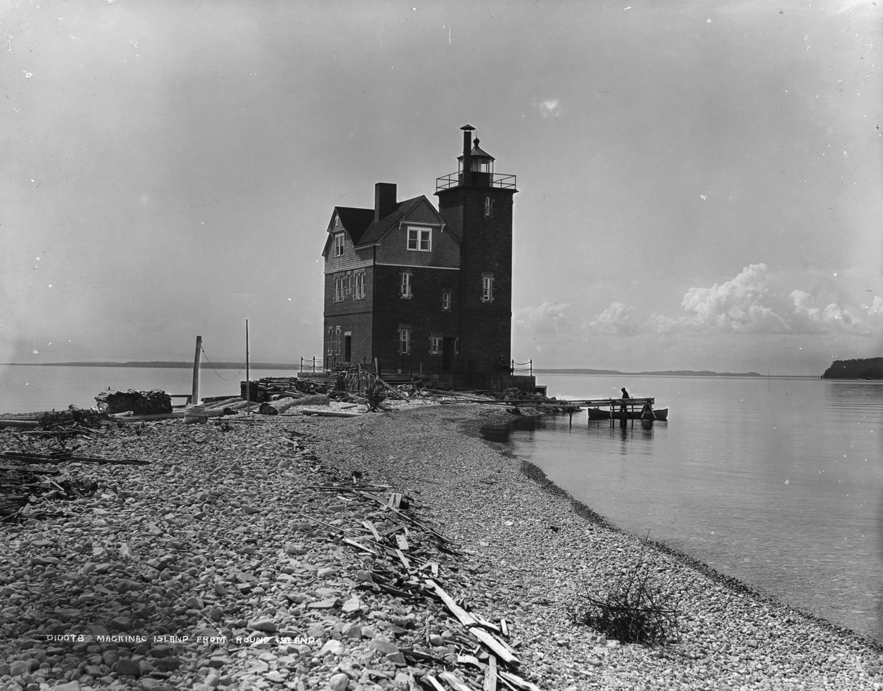 Mackinacin saari Round Islandilta, noin 1899 tekijältä Detroit Publishing Co.