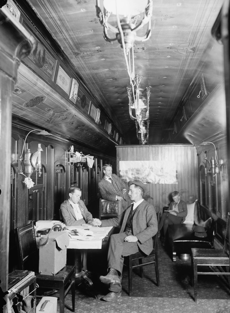 New York Central Railwayn (Railroad) valokuvausauto, n. 1895-1915 tekijältä Detroit Publishing Co.