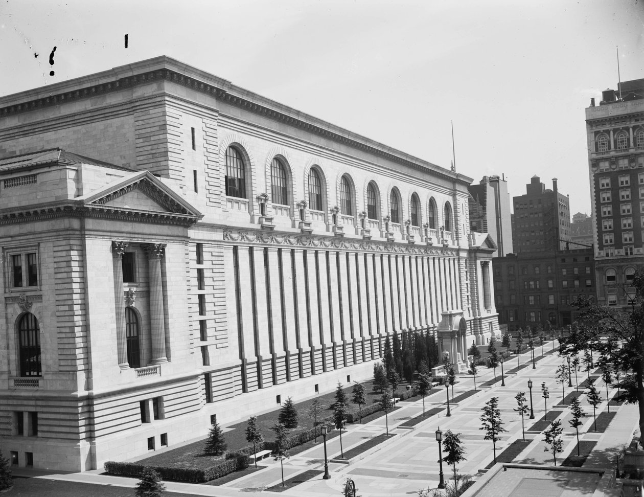 New Yorkin julkinen kirjasto, n. 1910 tekijältä Detroit Publishing Co.