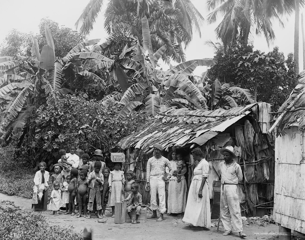 Puerto Rican alkuperäisasukkaat, n. 1903 tekijältä Detroit Publishing Co.