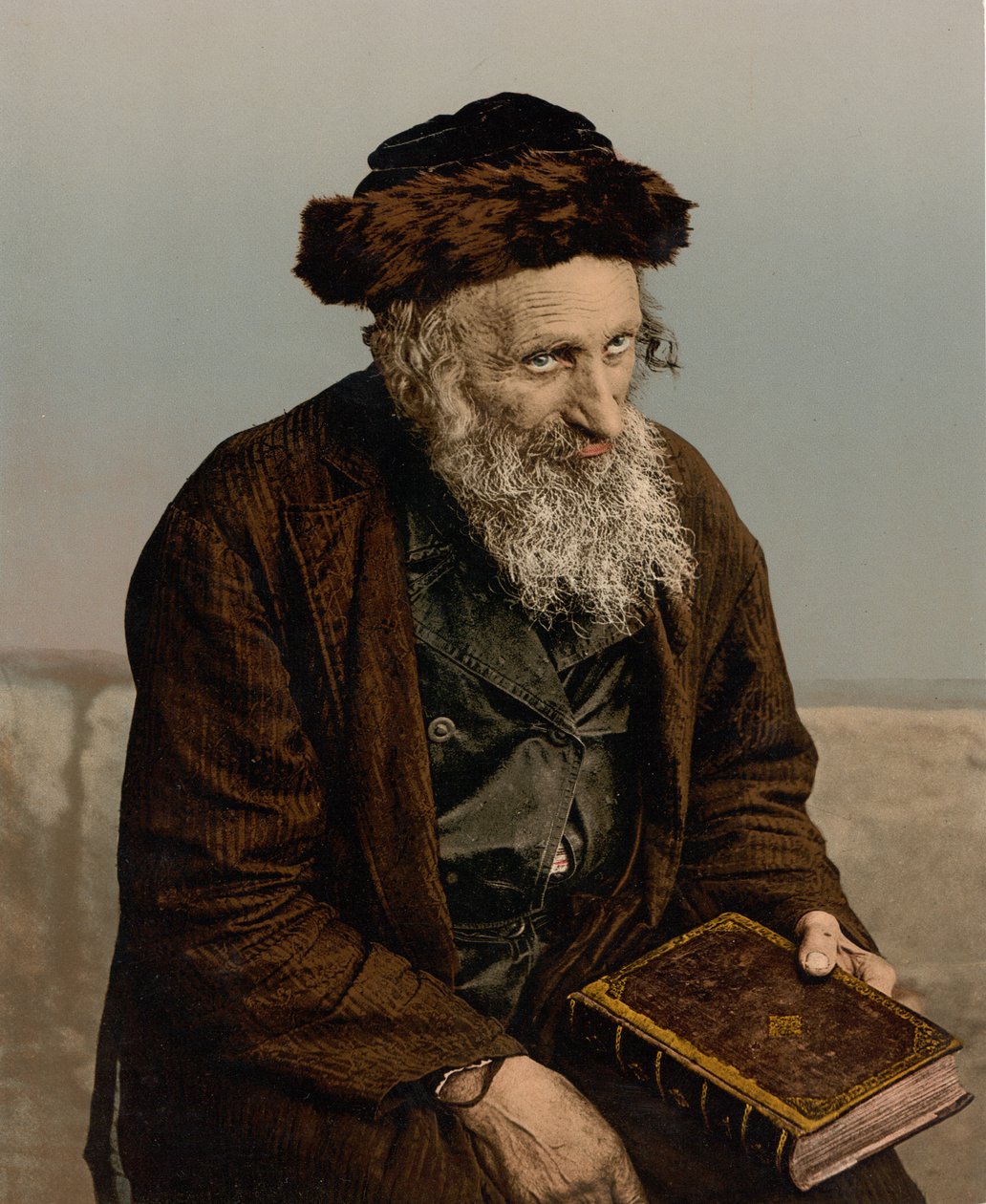 Israelilainen, Jerusalem, Pyhä maa, n. 1890–1900 (valokuvatulostus) tekijältä Detroit Photographic Co.