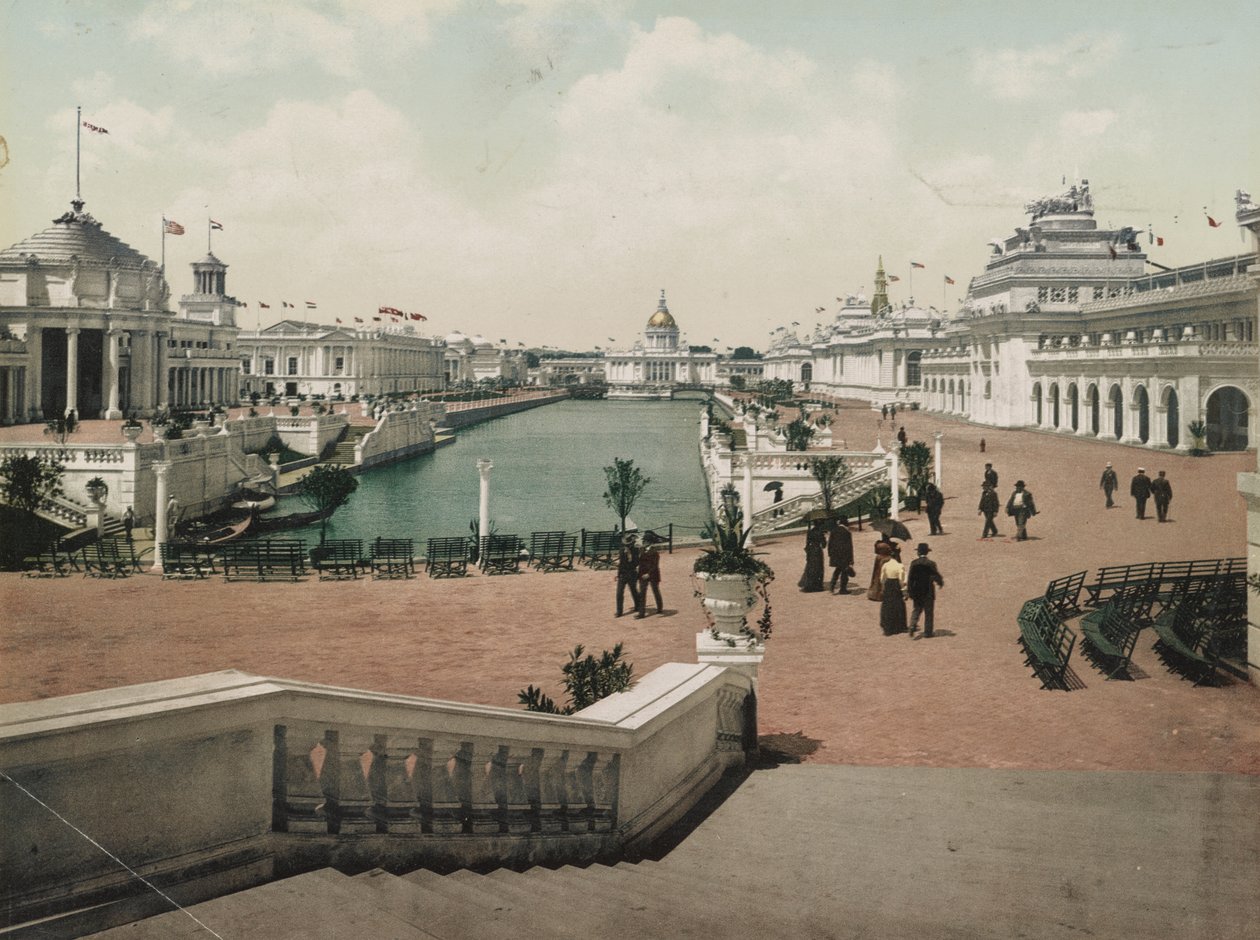 Grand Court, Trans-Mississippi Exposition, 1898 tekijältä Detroit Photographic Co.