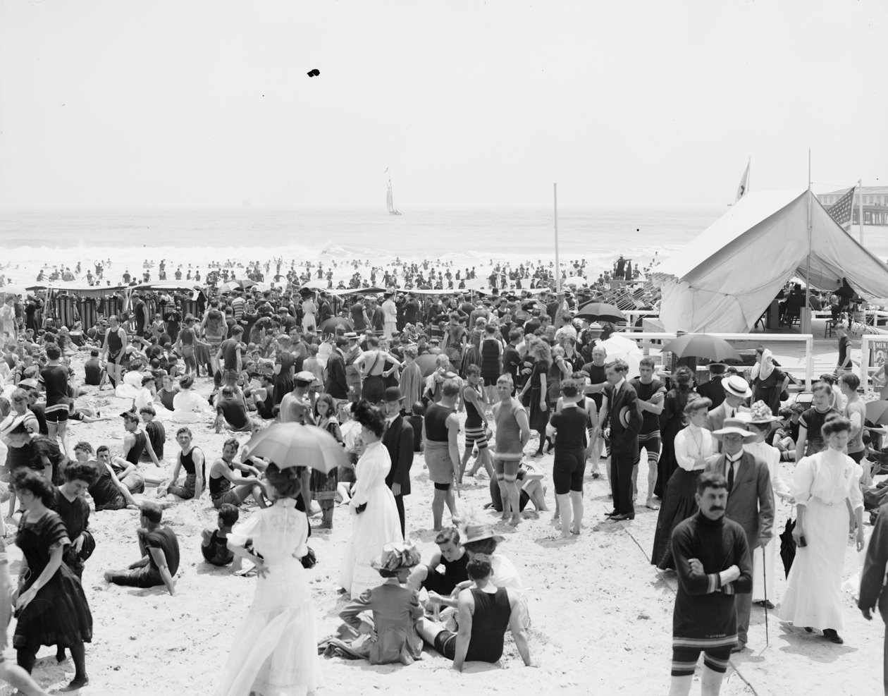 Atlantic City, uimatunti tekijältä Detroit Publishing Co.