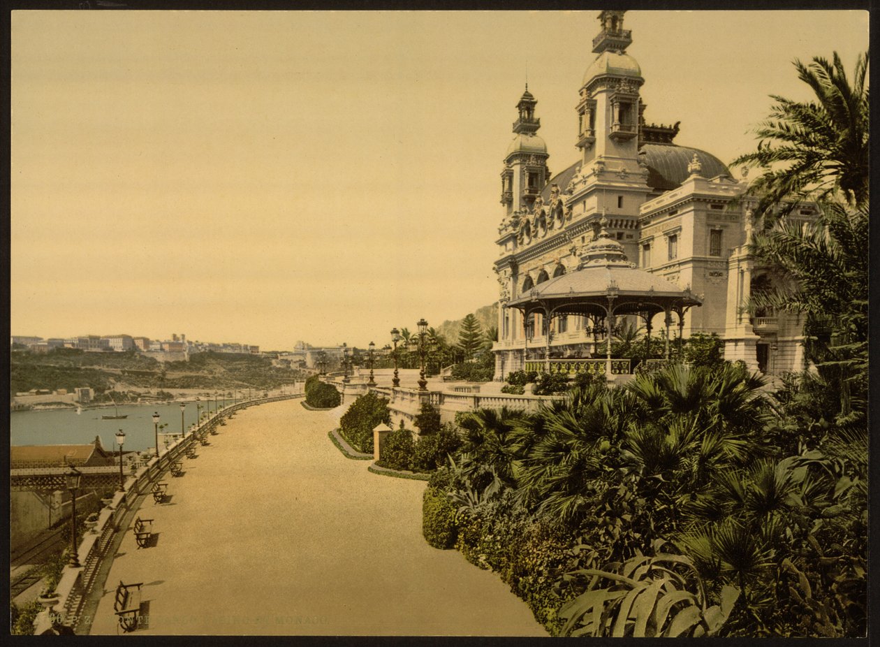 Kasino, Monte Carlo, Monaco, Riviera tekijältä Detroit Publishing Co.