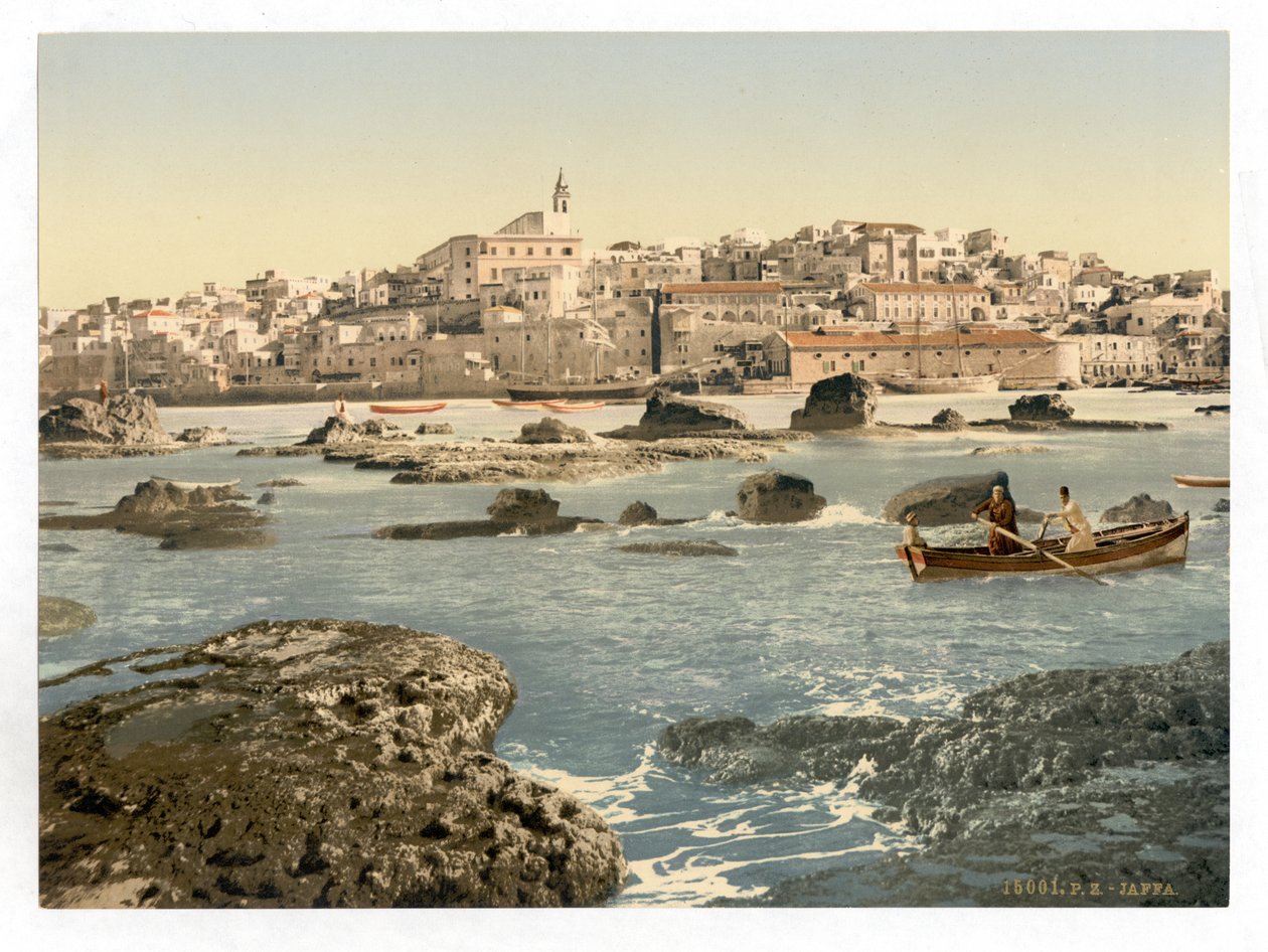 Mereltä, Jaffa, Pyhä maa, Israel, n.1890-1900 (valokuvakromipaino)) tekijältä Detroit Publishing Co.
