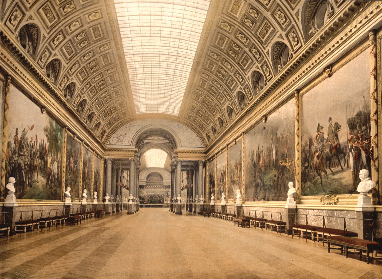 Gallery of Battles, Versailles, n. 1890-1900 (valokuva) tekijältä Detroit Publishing Co.