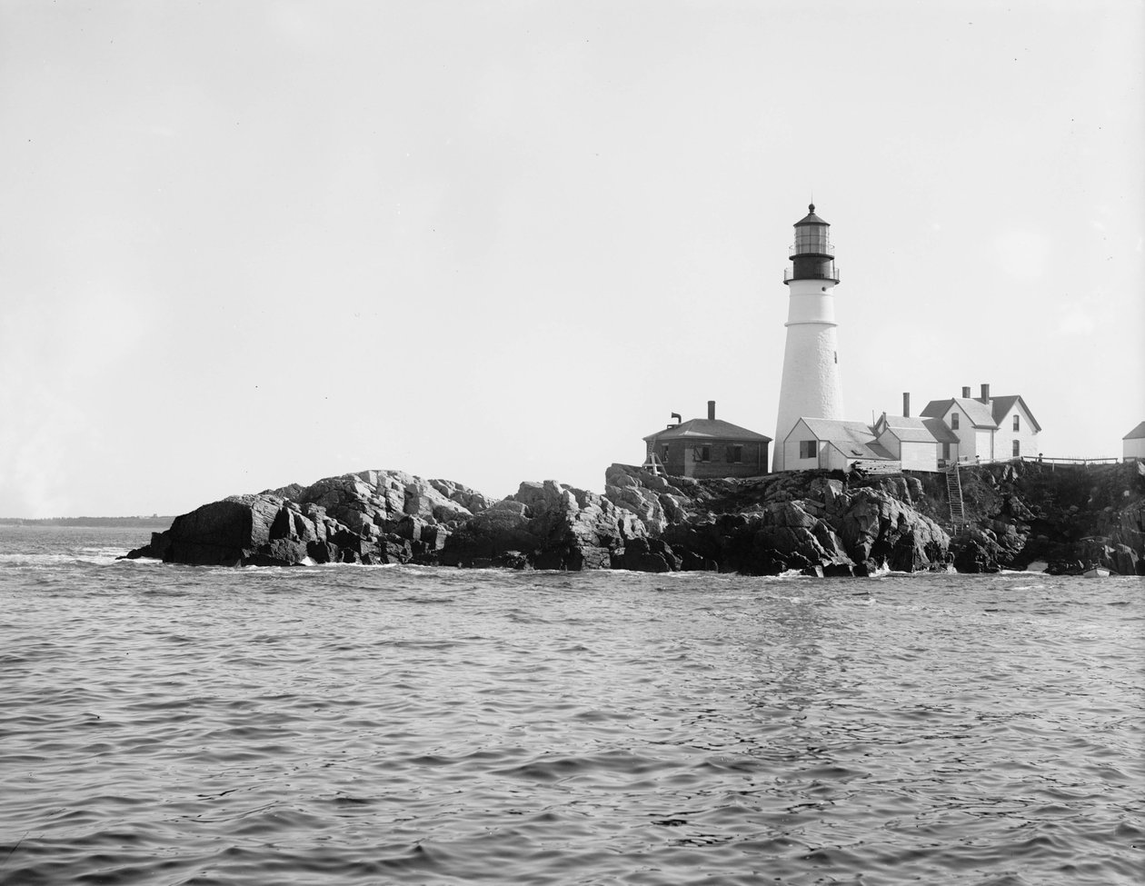Portland Head Light, Portland, Maine, n.1900-10 tekijältä Detroit Publishing Co.