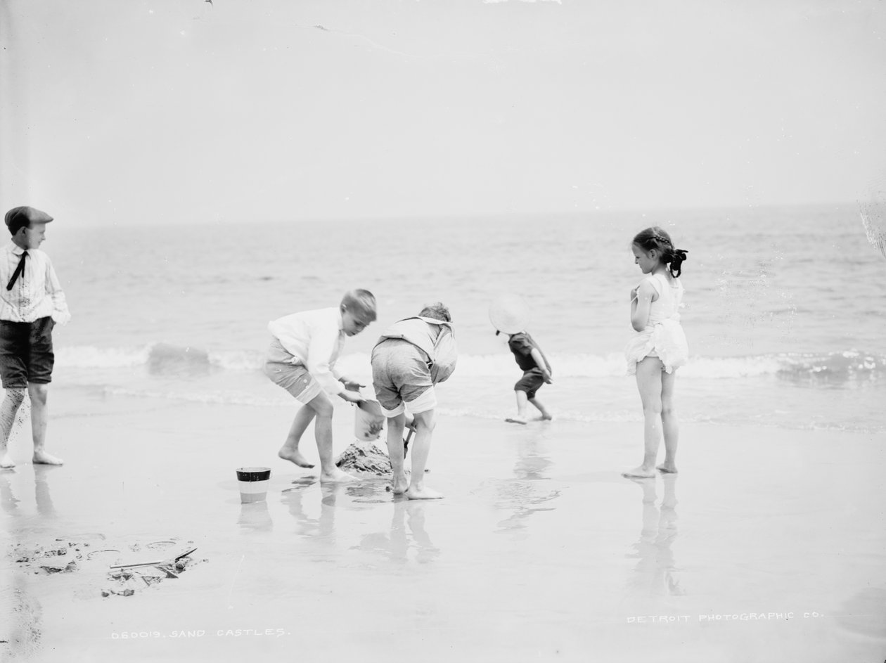 Hiekkalinnat, Coney Island, NY tekijältä Detroit Publishing Co.