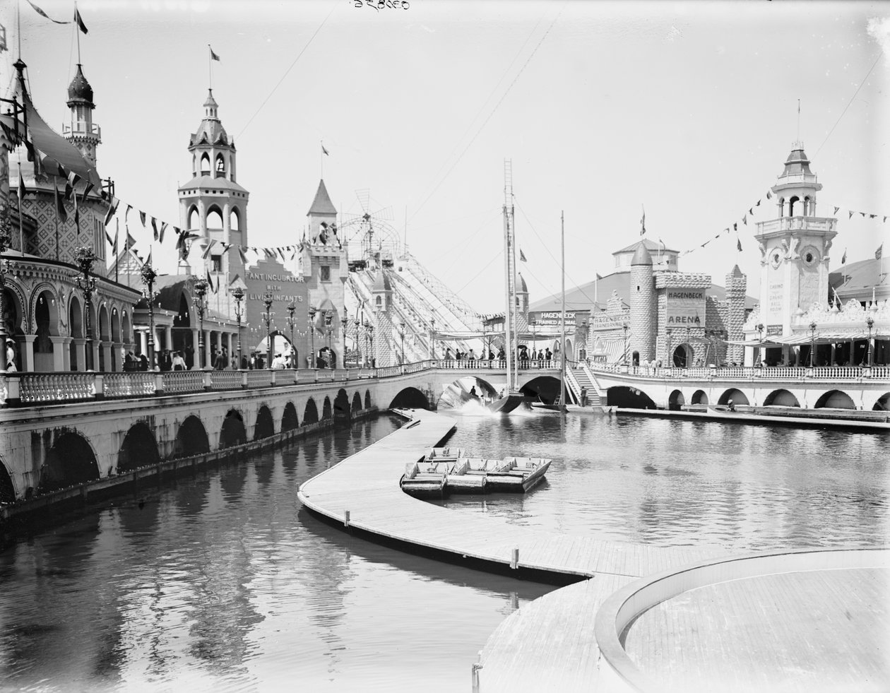 Ammu Chutes, Lune Park, Coney Island tekijältä Detroit Publishing Co.
