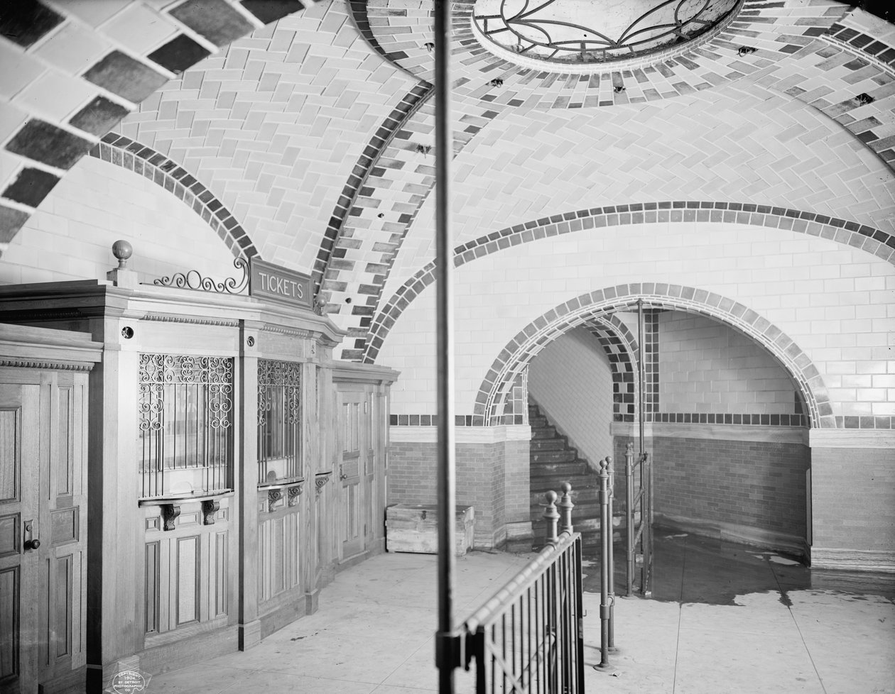 Lipputoimisto, City Hall -metroasema, New York, n. 1904 (m/v kuva) tekijältä Detroit Publishing Co.