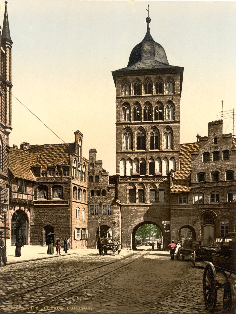 Tower Arch, Lyypekki, Saksa, noin 1900 tekijältä Detroit Publishing Co.