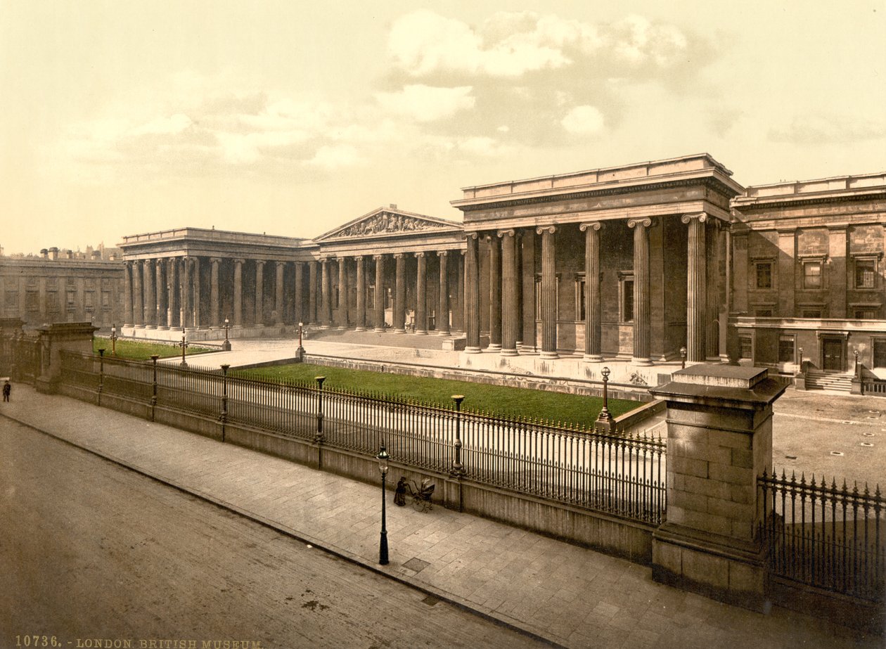 British Museum, Lontoo, n. 1890-1900 (valokuva) tekijältä Detroit Publishing Co.