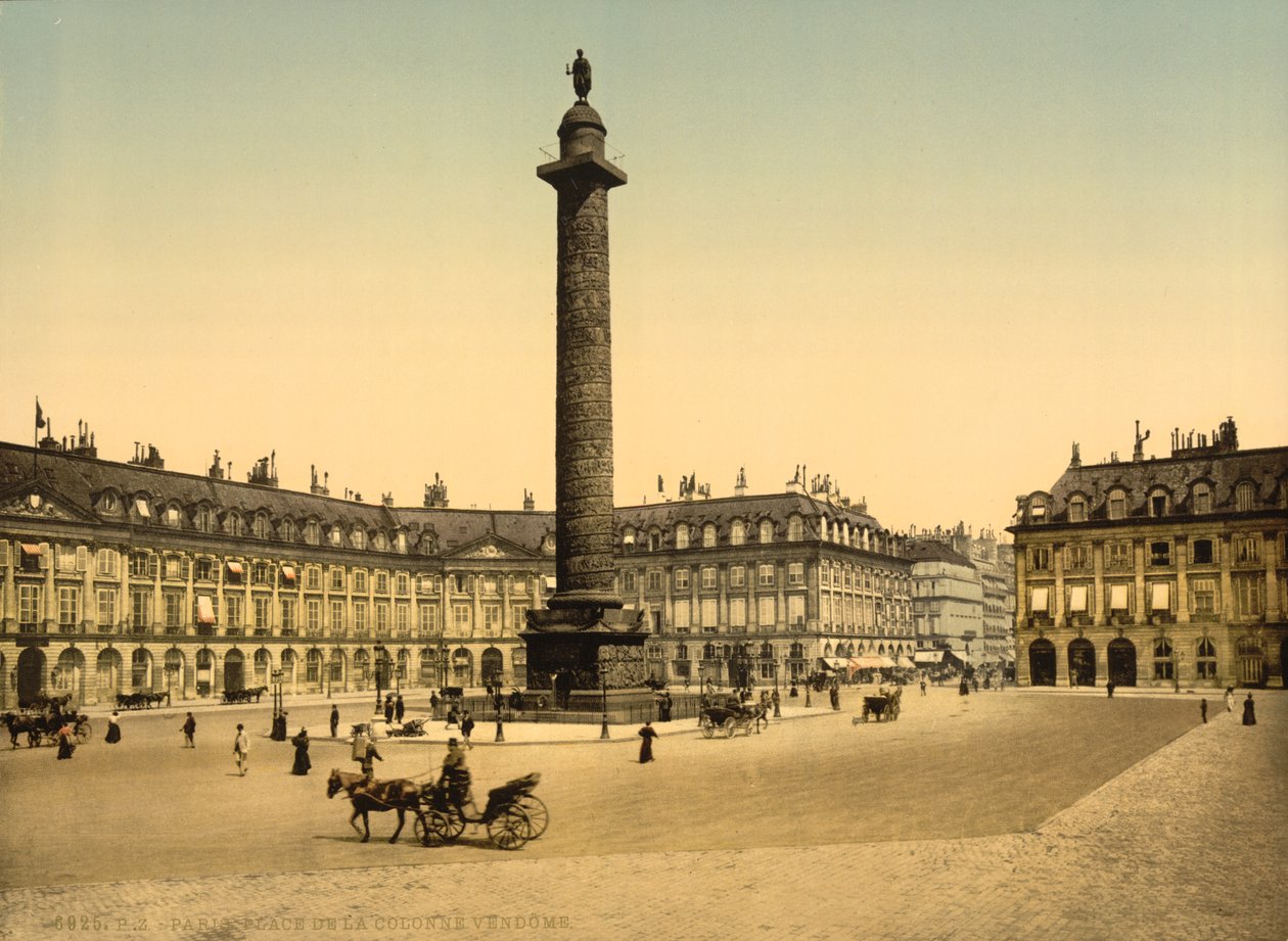 Place Vendome, Pariisi, n. 1900 (valokuva) tekijältä Detroit Publishing Co.