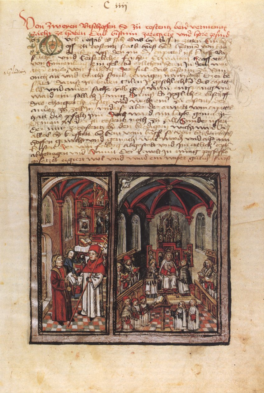 Konstanzer Bistumsstreit von 1474 tekijältä Diebold Schilling the Younger