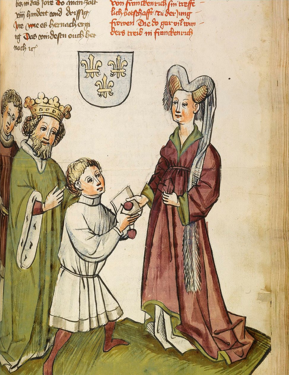 Satavuotinen sota (1337-1453): Pyhän Imperiumin (Pyhä Imperiumi) Sigismund I (1368-1437) tapaa Jeanne d