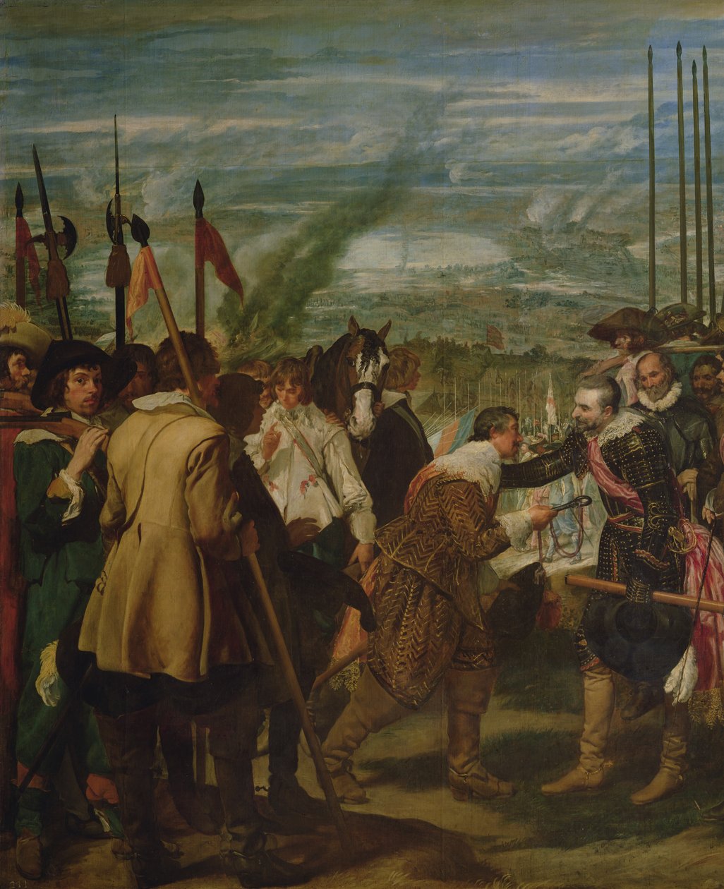 Bredan antautuminen, 1625, n. 1635 öljy kankaalle yksityiskohta 30730 tekijältä Diego Velázquez