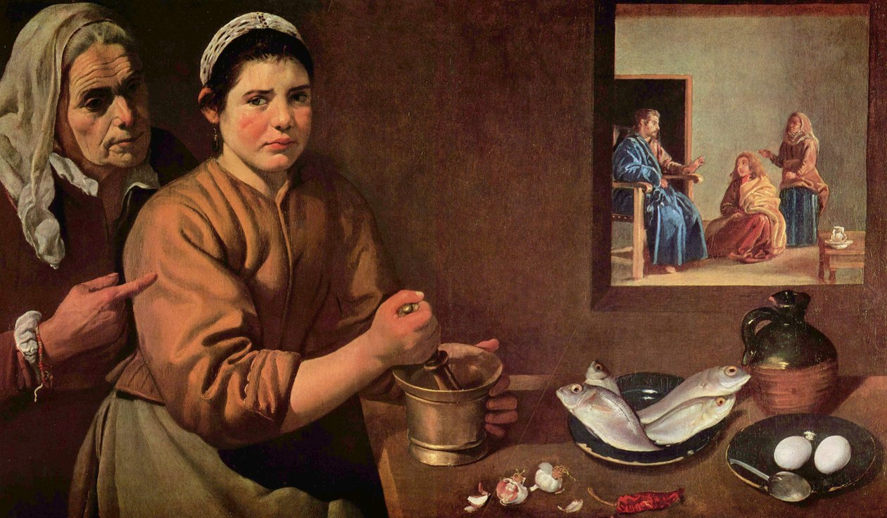 Christus im Hause von Martha und Maria tekijältä Diego Velázquez