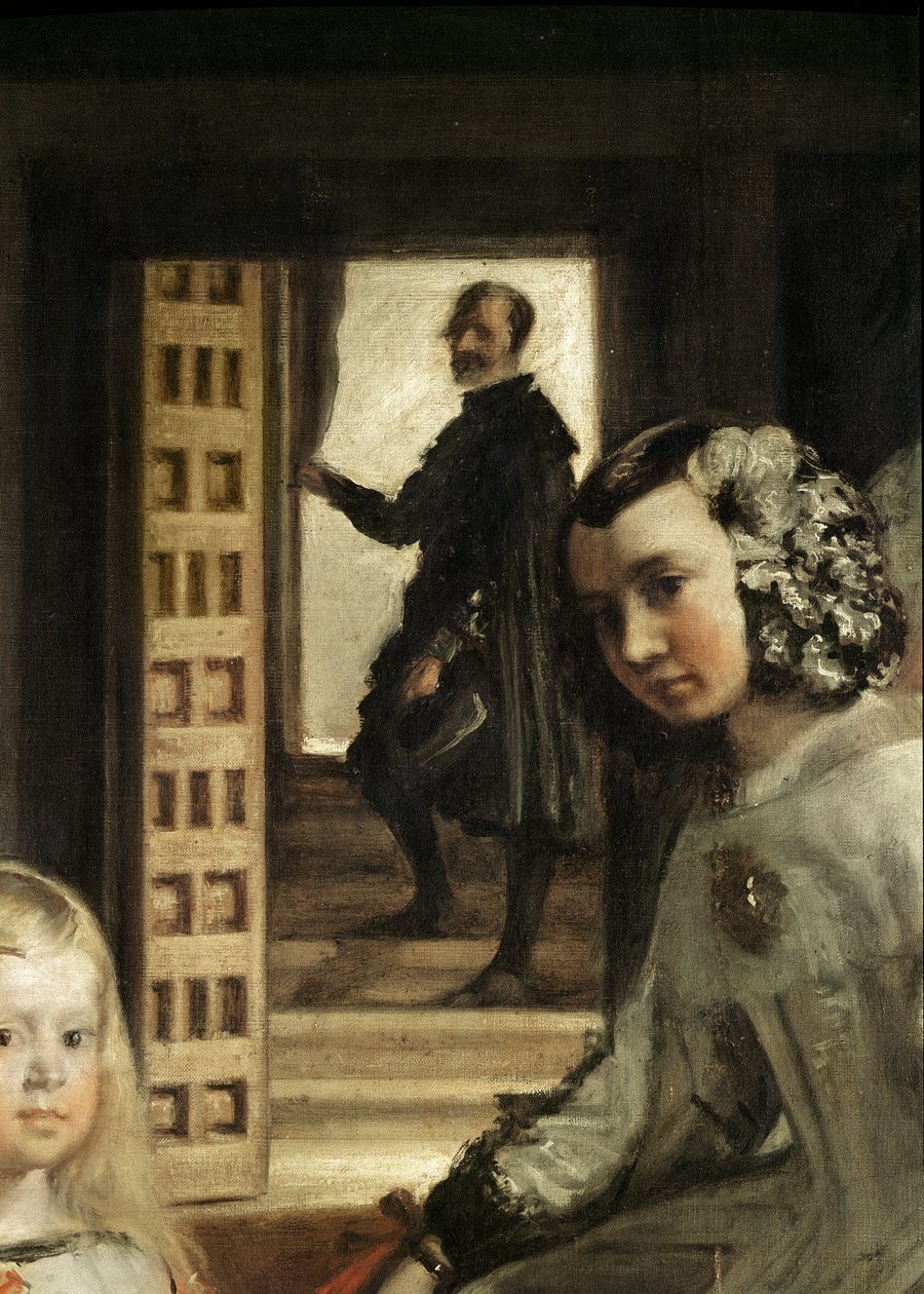 Yksityiskohta Las Meninasin tai Philip IV:n perheen taustasta, n. 1656 (yksityiskohta 405) tekijältä Diego Velázquez
