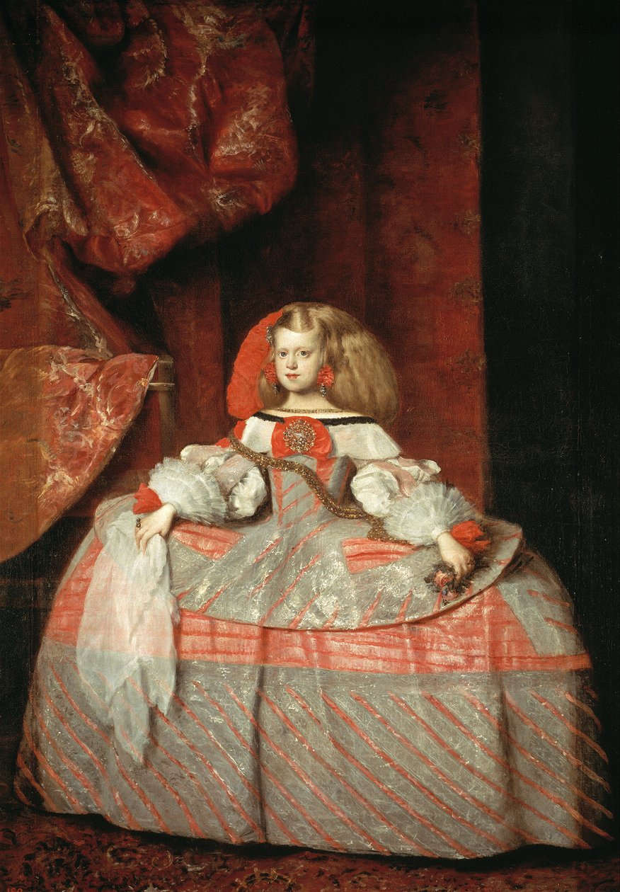 Infanta Margarita Teresa vaaleanpunaisessa mekossa tekijältä Diego Velázquez