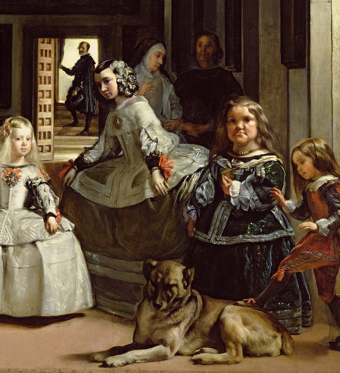 Las Meninas eli Philip IV:n perhe, n. 1656 (405:n yksityiskohta) tekijältä Diego Velázquez