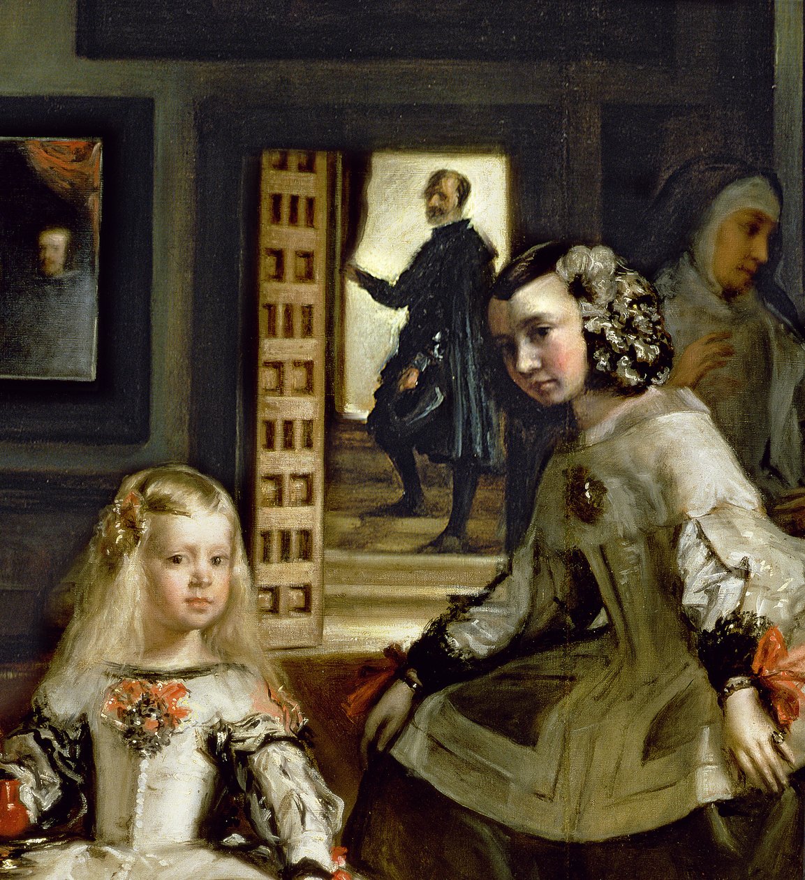 Las Meninas eli Philip IV:n perhe, n. 1656 (405:n yksityiskohta) tekijältä Diego Velázquez