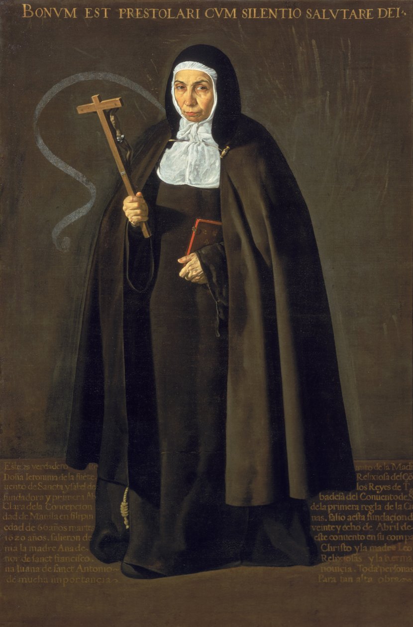 Madre Maria Jeronima de la Fuente, 1620 tekijältä Diego Velázquez
